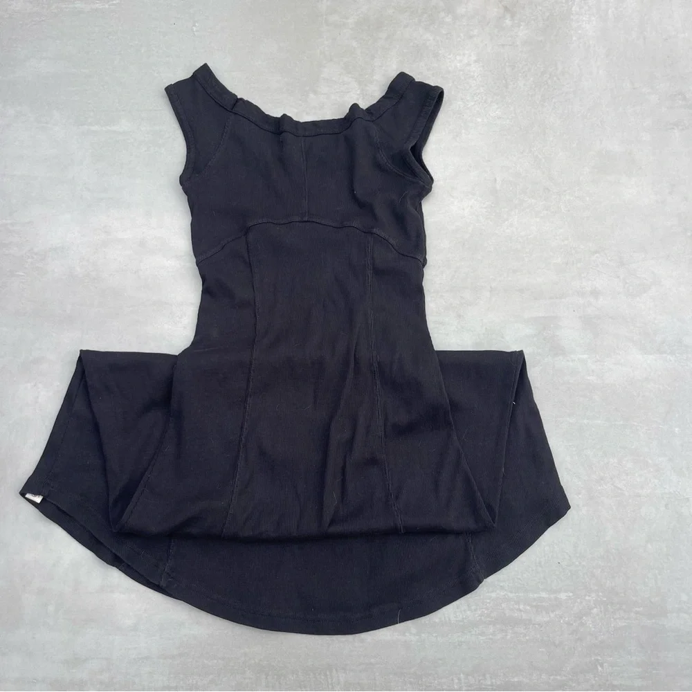Free People Ash Midi Dress Black